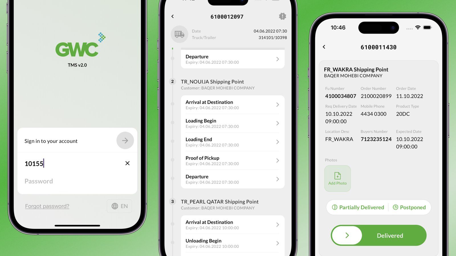 SAP Freight Management App