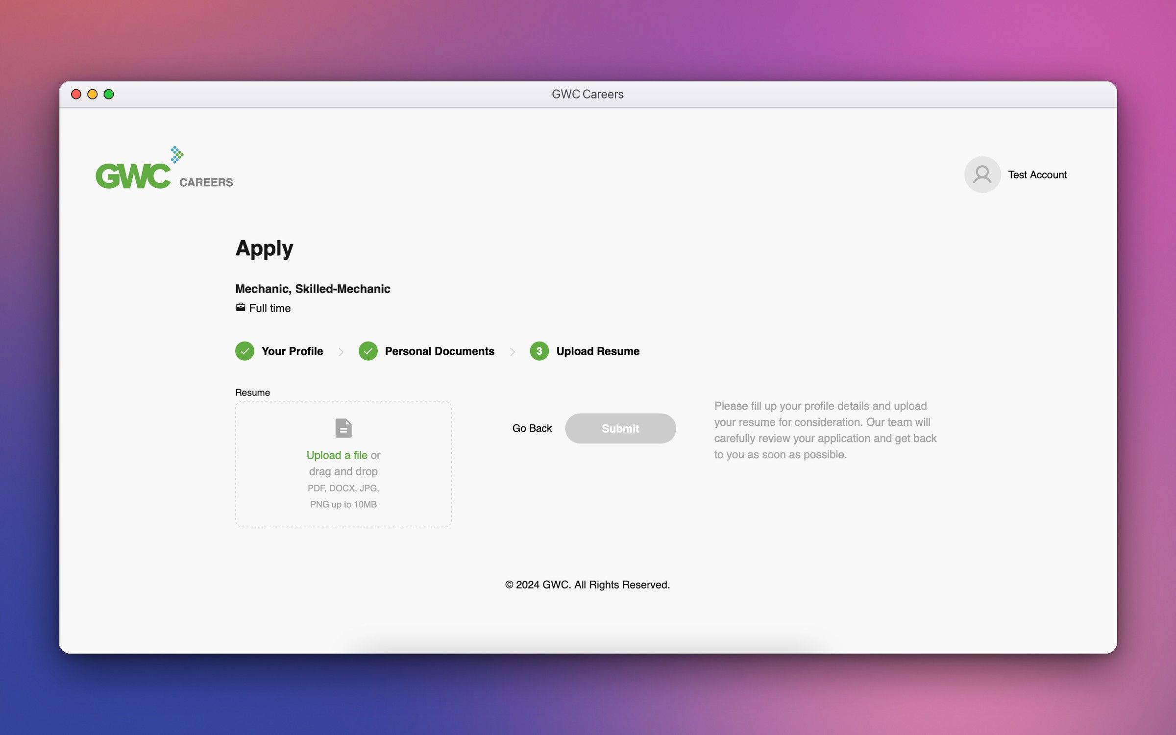 GWC Careers Portal